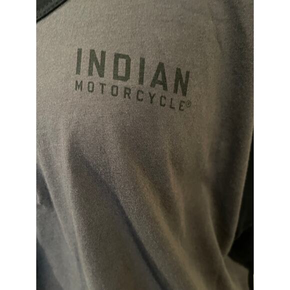 Indian Motorcycle Woman’s 3/4 Sleeve Baseball T-Shirt 2XL - Picture 3 of 8